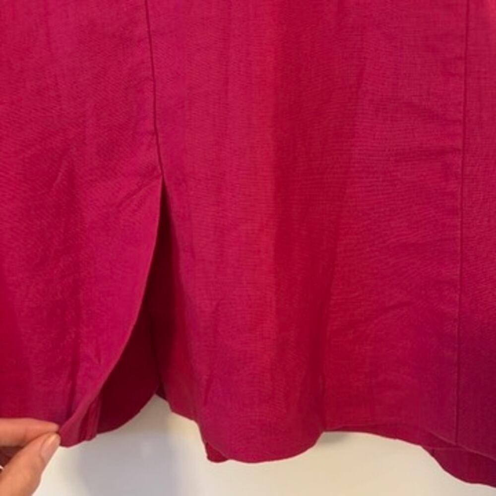 NWT Pure Collection Talbots Blazer Pink  SZ 18 100% Linen 2 Button - Picture 7 of 14
